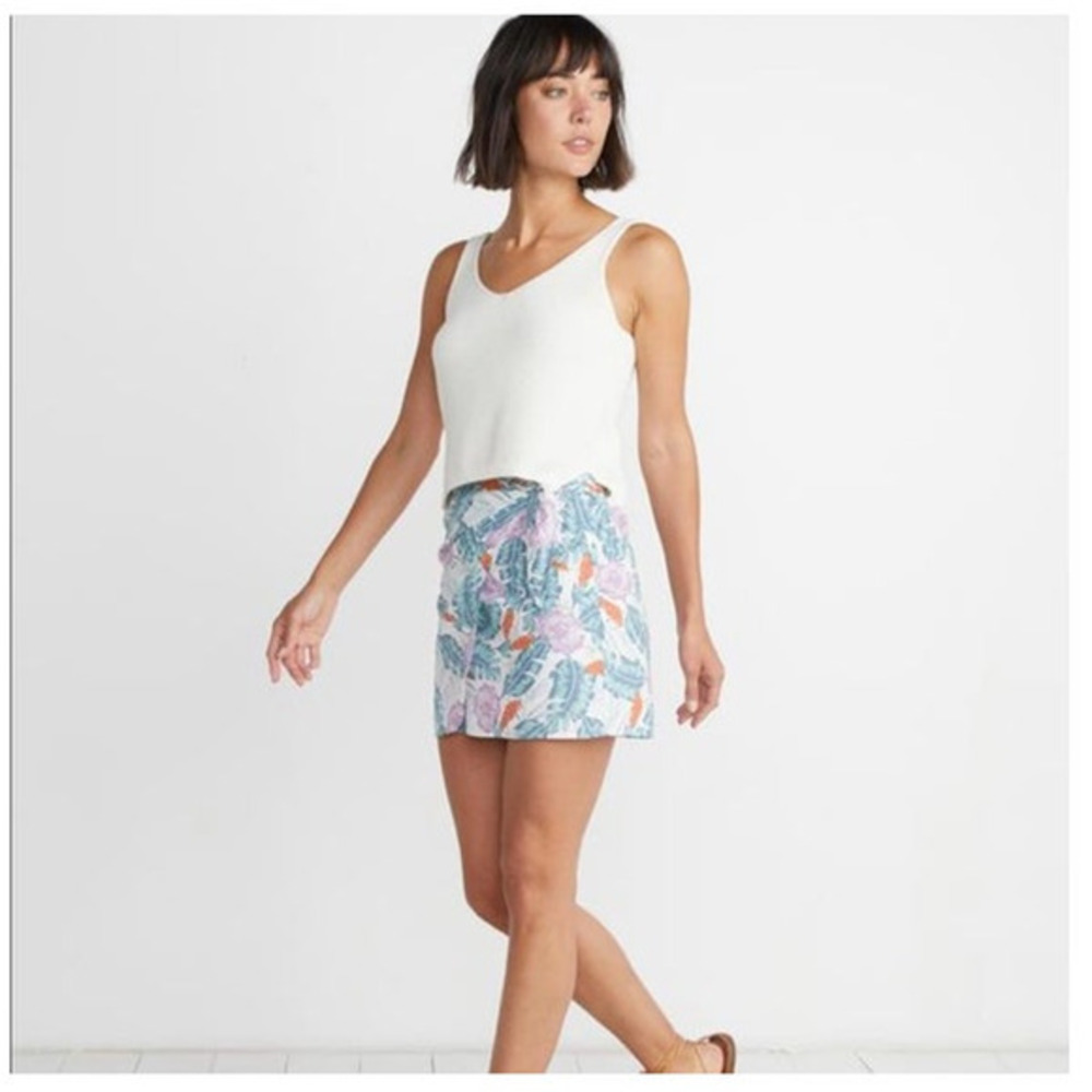NWT Women's Skirt‎ by Marine Layer Size XL Tropical Wrap Style Floral